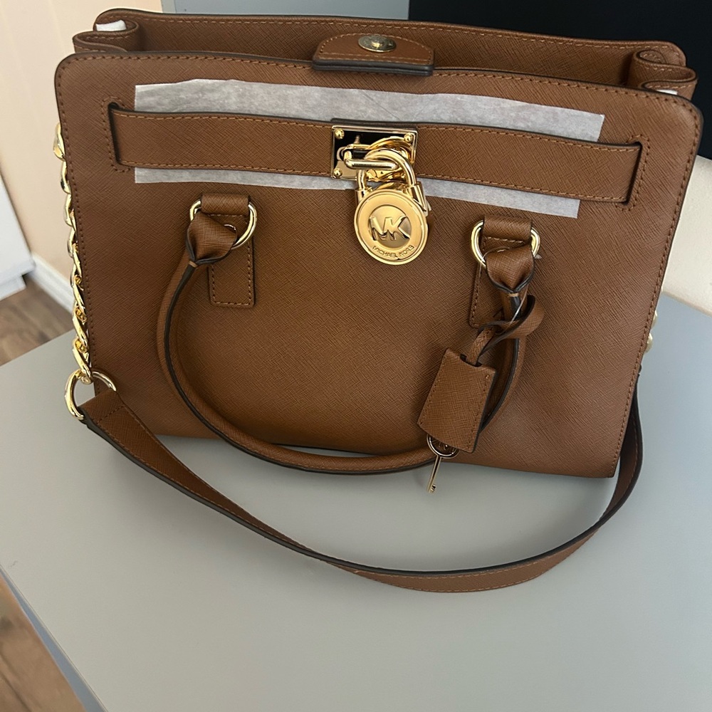 Brown Leather Handbag MK Original